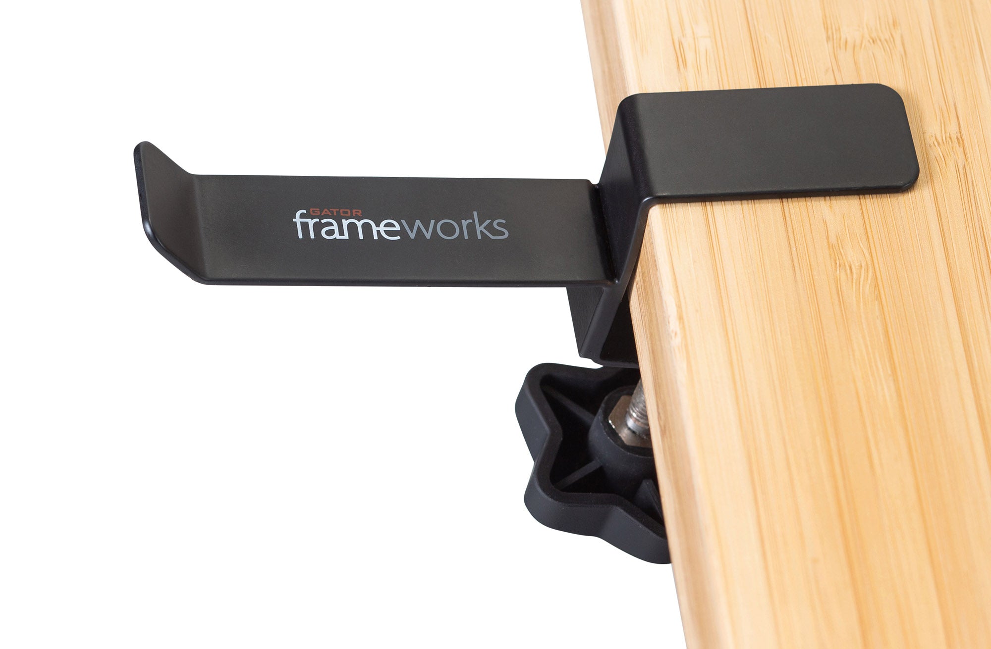 Gator Frameworks GFW-HP-HANGERDESK Headphone Hanger Clamps With Desktop Edge - Hollywood DJ