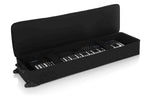 Gator Cases GK-88 SLXL Rigid Lightweight Case for Slim, Extra long 88 Note Keyboards with Wheels - Hollywood DJ