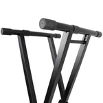 ProX X-KSD200, DJ Double X Style Case/Keyboard Stand With Ergo Easy Lock - Hollywood DJ