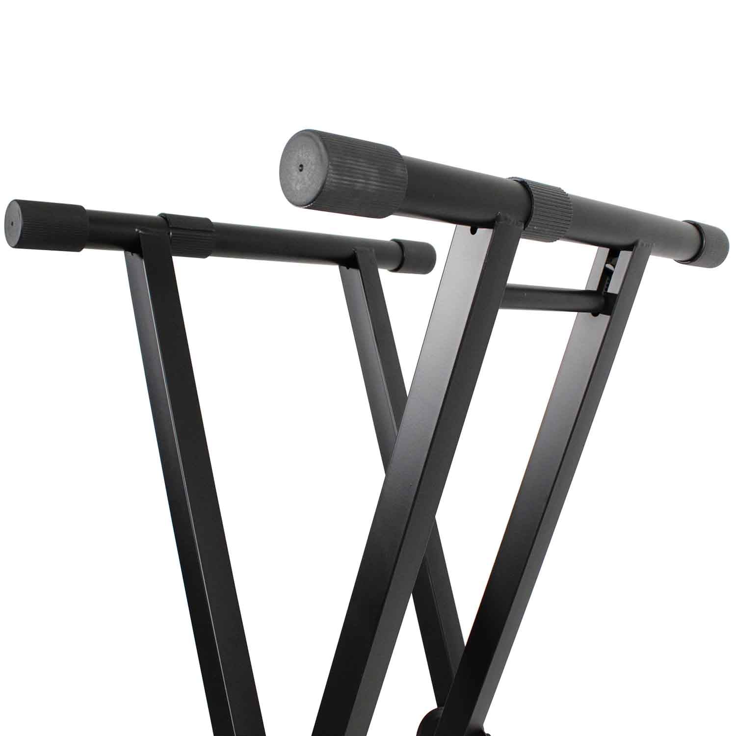 ProX X-KSD200, DJ Double X Style Case/Keyboard Stand With Ergo Easy Lock - Hollywood DJ