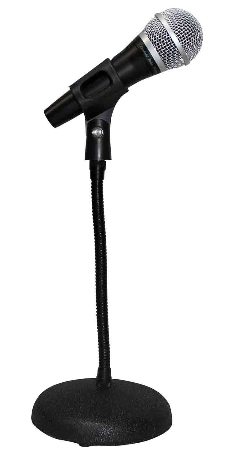 ProX T-MIC07 Gooseneck Desktop Microphone Stand With 6" Round Base - Hollywood DJ