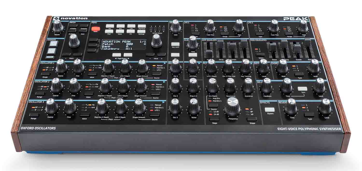 Novation PEAK 8-Voice Polyphonic Synthesizer - Hollywood DJ