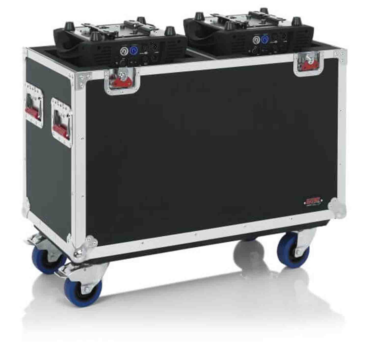 Gator GTOURMH250 Flight Case for two 250-style Moving Head Lights - Hollywood DJ