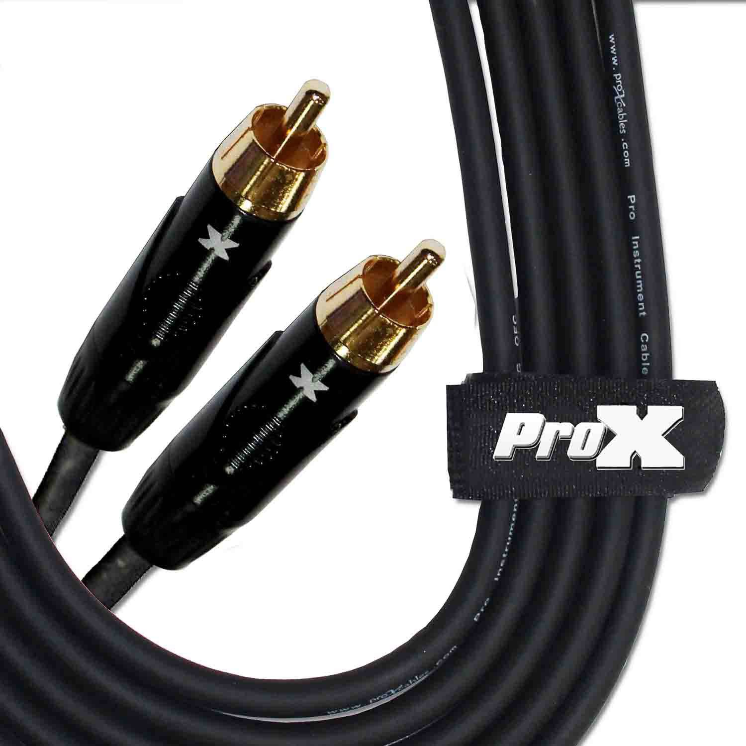Prox XC-RCA03 High Performance Audio Cable RCA to RCA - 3 Feet - Hollywood DJ