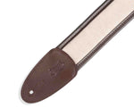 Levy's Leathers MHG2-DBR 2.5” Hemp Guitar Strap with Supple Padding Wrapped in Garment Leather. - Hollywood DJ
