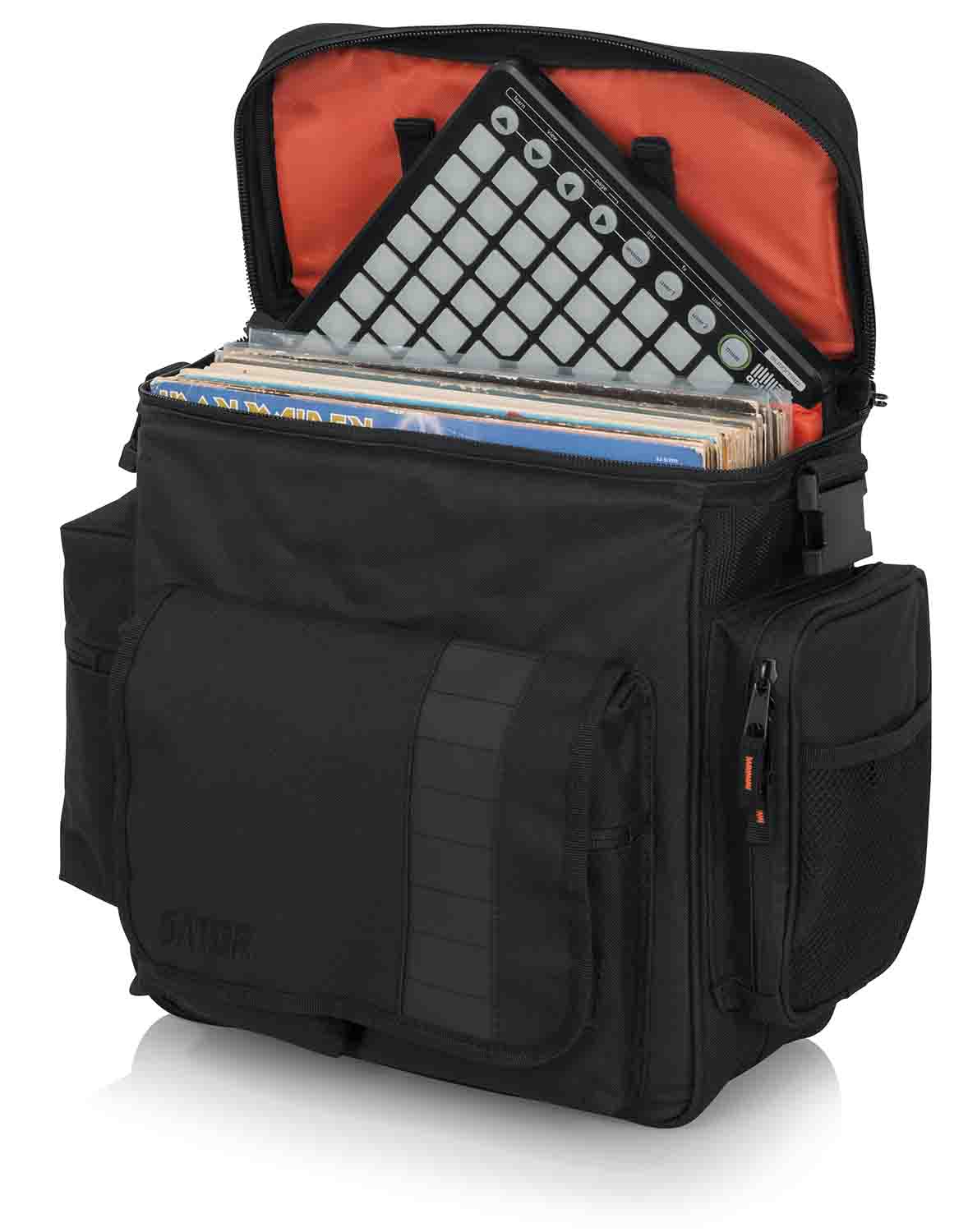 Gator Cases G-CLUB-DJ BAG G-Club Series DJ Bag for 35 LPs Records, Serato-Style Interface and Accessories - Hollywood DJ