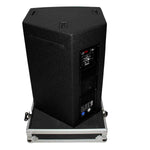 ProX X-RCF-TT25-AX2W Flight Case for Two RCF-TT25-A II High Definition Two-Way Speakers with 4 Inch Wheels - Hollywood DJ