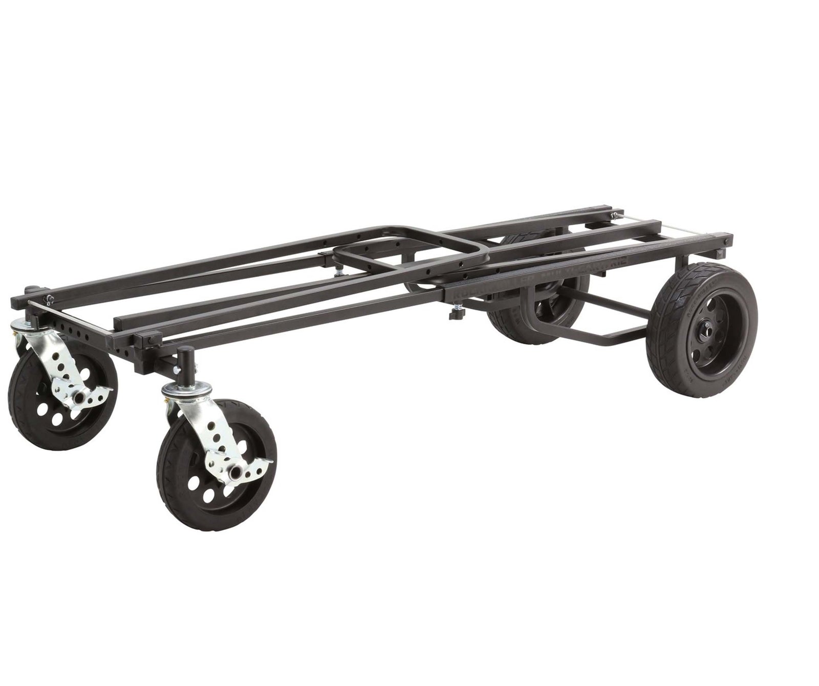 Rock N Roller R12STEALTH 8-in-1 Folding Multi-Cart/Hand Truck/Platform Cart - Hollywood DJ