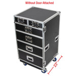 Odyssey FZWB6WDLX DJ Flight Case for Deluxe Six Drawer Workbox Tour with Casters and Side Table Odyssey