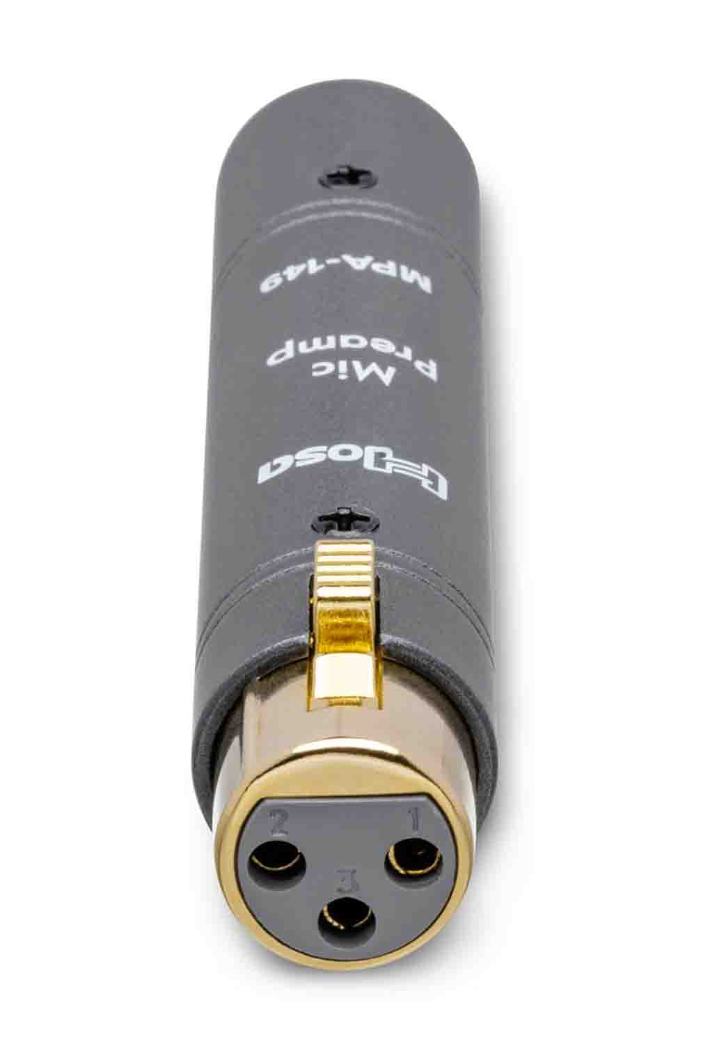 Hosa Technology MPA-149 XLRM to XLRF Active Preamplifier - Hollywood DJ