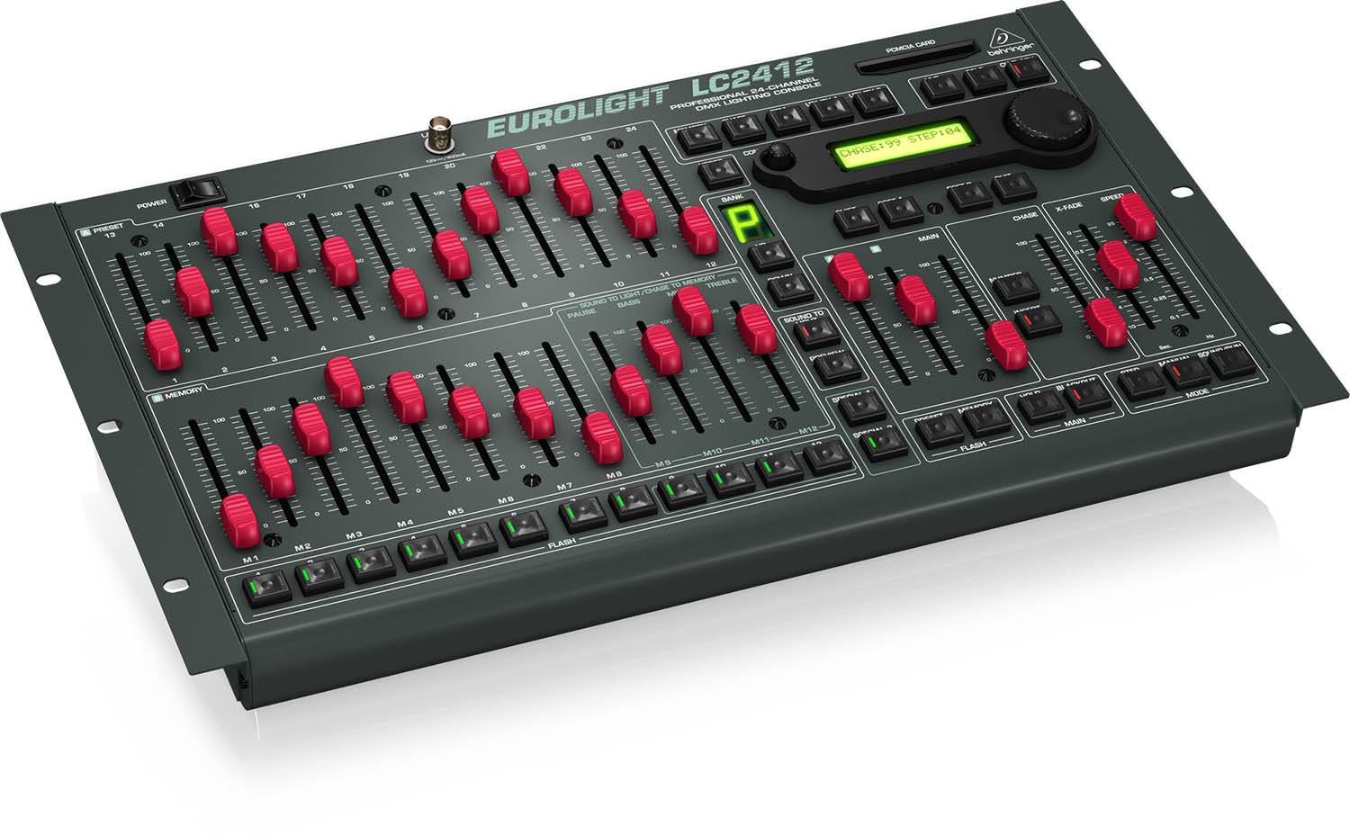 Behringer LC2412, Professional 24-Channel DMX Lighting Console - Hollywood DJ