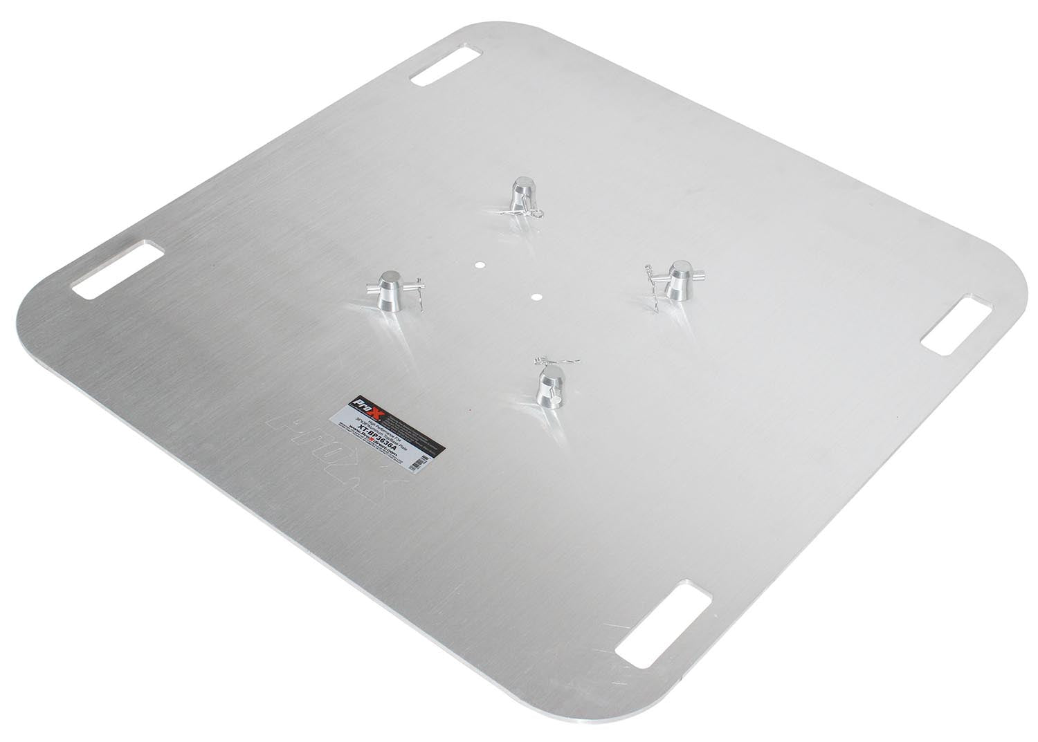ProX XT-BP3636A Aluminum Base Plate for F34 Trussing with Conical Connectors - 36" x 36" x 5/16" - Hollywood DJ