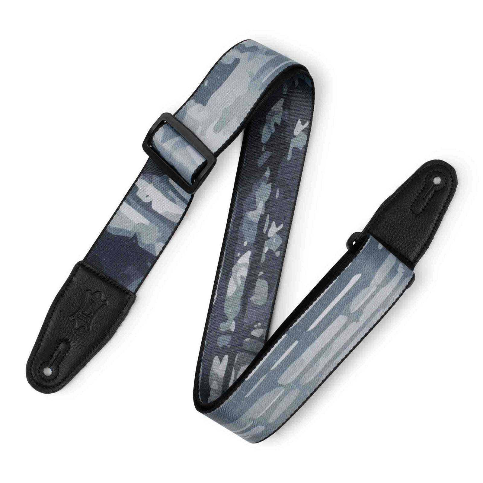 Levy's Leathers MPD2-109 2” Wide Polyester Guitar Strap with Grey Abstract Tree Motif - Hollywood DJ