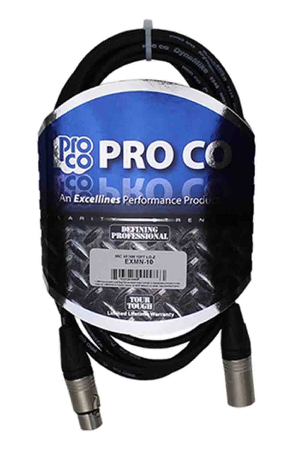 Pro Co EXMN-5, 5 Inch Excellines XLRF to XLRM Microphone Cable - Hollywood DJ