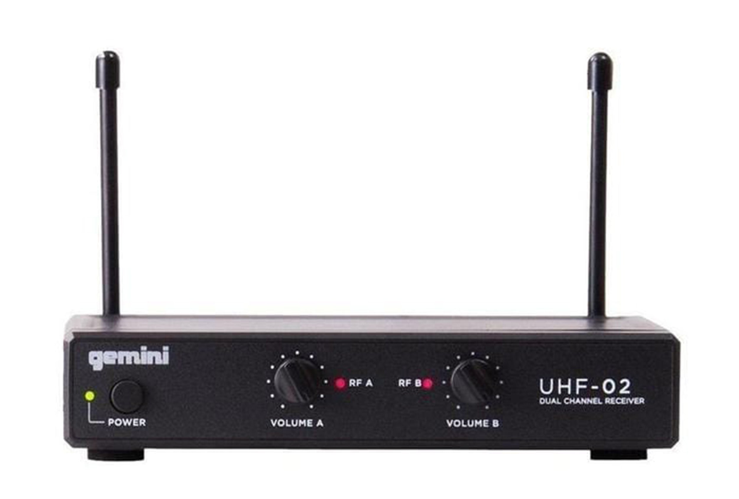 Gemini Sound UHF-02M-S12 Wireless Microphone System - Frequency: S12 517.6+521.5 - Hollywood DJ