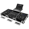 Odyssey FZGS12CDJWXD Black Extra Deep Glide Style DJ Coffin - Silver Odyssey