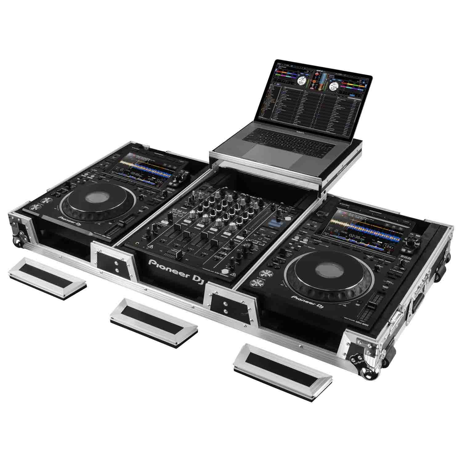 Open Box: Odyssey FZGS12CDJWXD2 Extra Deep DJ Coffin Case for 12″ Format DJ Mixer and Two Media Players with Glide Platform Odyssey
