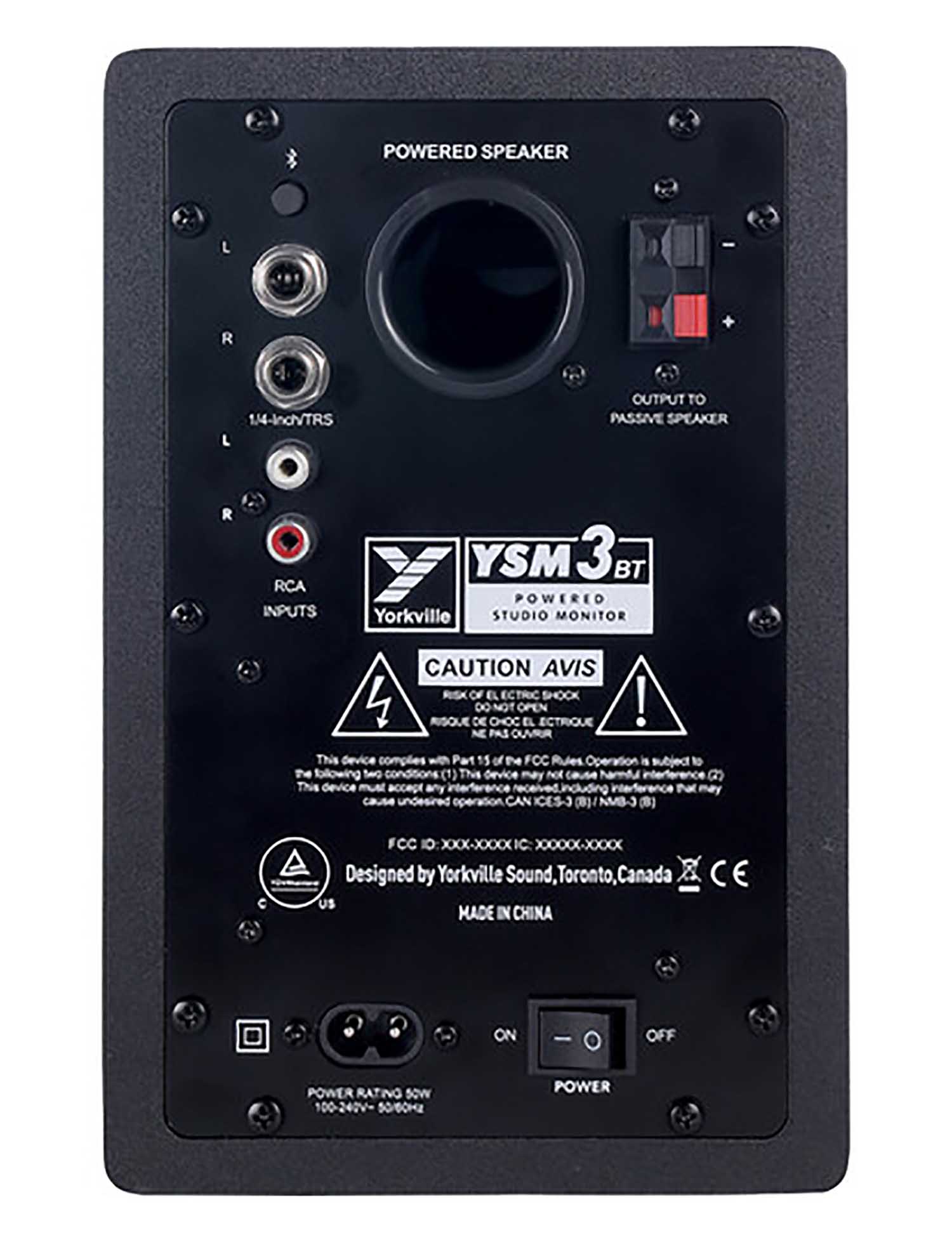Yorkville Sound YSM3BT, 50W Multimedia Reference Monitors with Bluetooth - 3 Inch - Hollywood DJ
