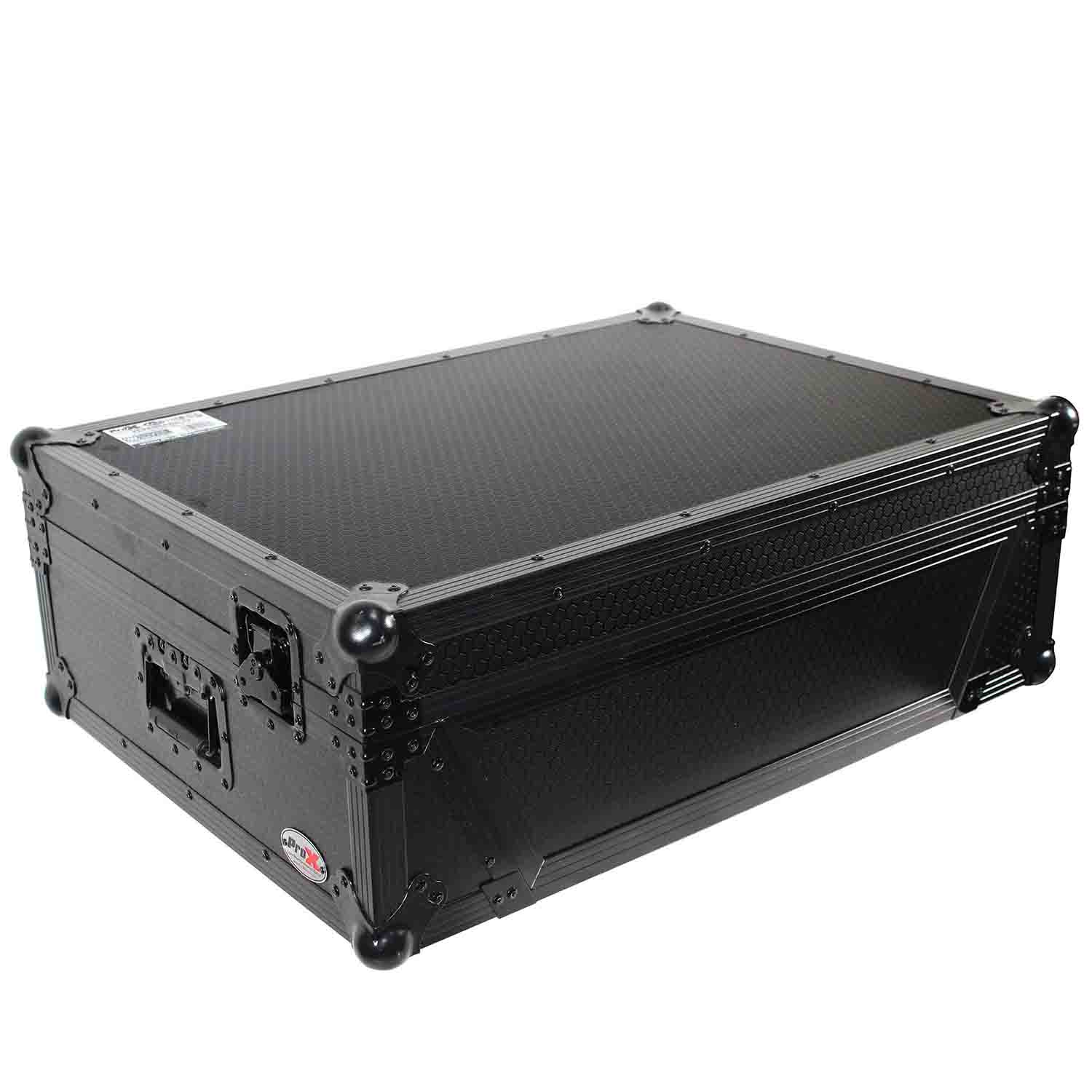 ProX XS-PRIME4 WBL2U DJ Flight Case for Denon Prime 4 DJ System - Black on Black - Hollywood DJ