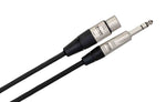 Hosa HXS-010, XLR Female to 1/4" TRS Male Pro Balanced Interconnect - 10 Feet - Hollywood DJ