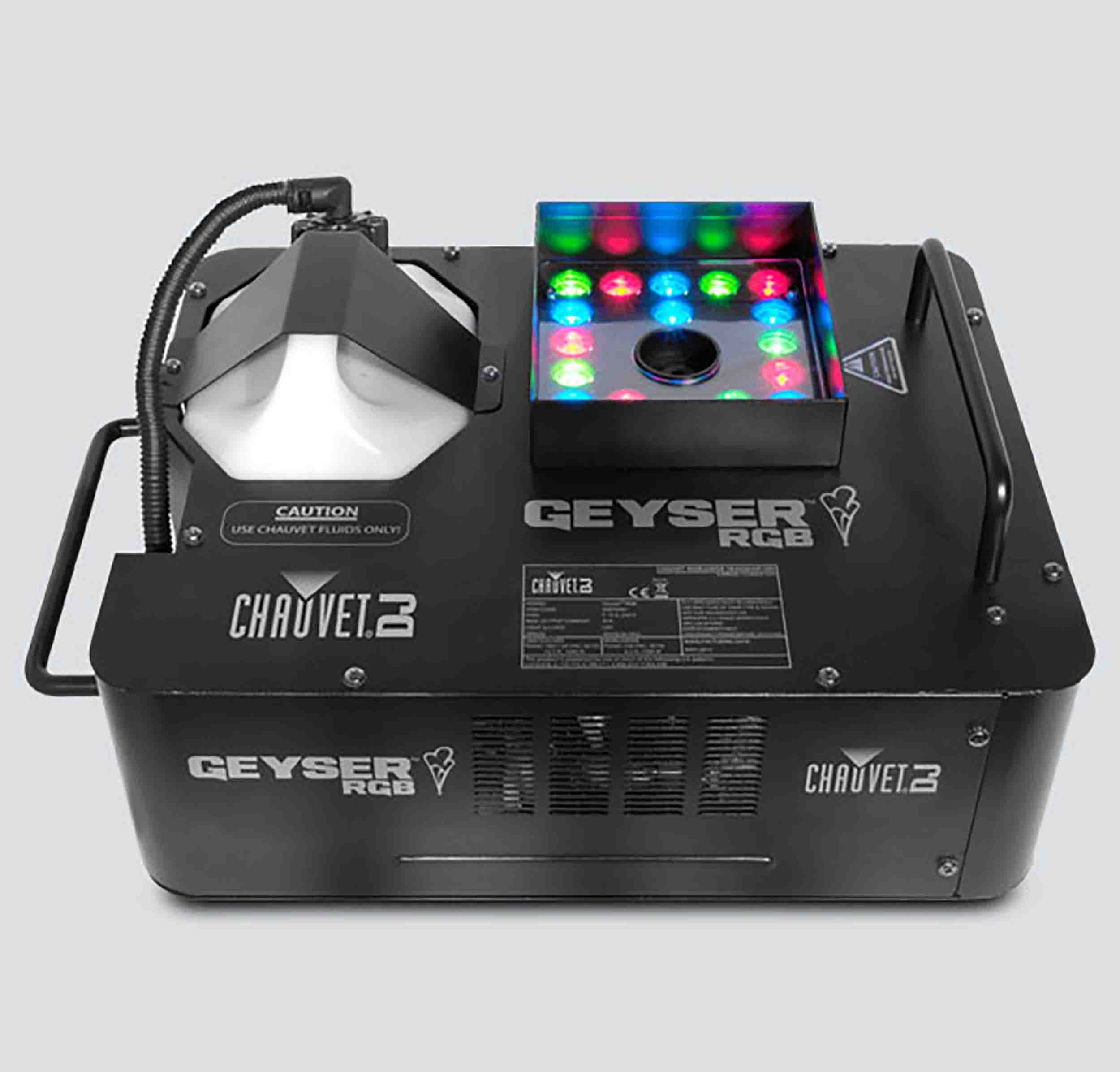 Chuavet DJ Geyser RGB Vertical Fog Smoke w/ LED Light Effect FREE Remotes and Fluid by Chauvet DJ
