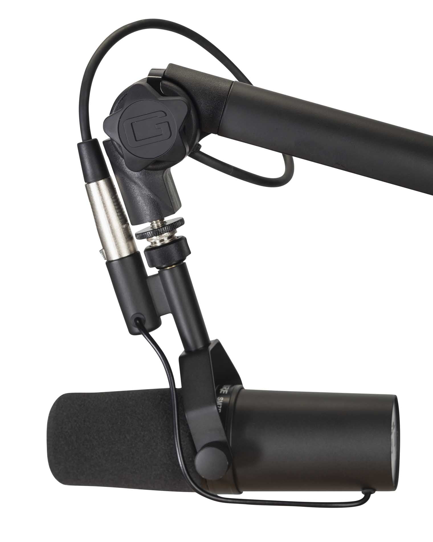 Gator Frameworks GFWMICBCBM3000 Deluxe Desktop Mic Boom Stand For Podcasts and Recording - Hollywood DJ