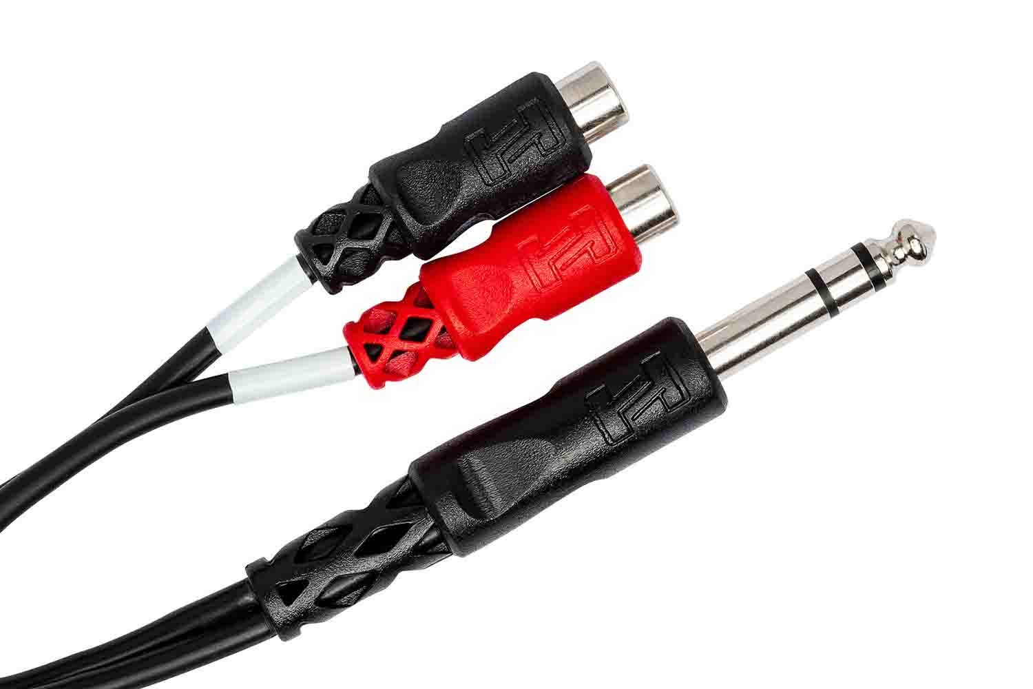 Hosa YPR-102 Stereo Breakout Cable, 1/4 in TRS to Dual RCAF - Hollywood DJ