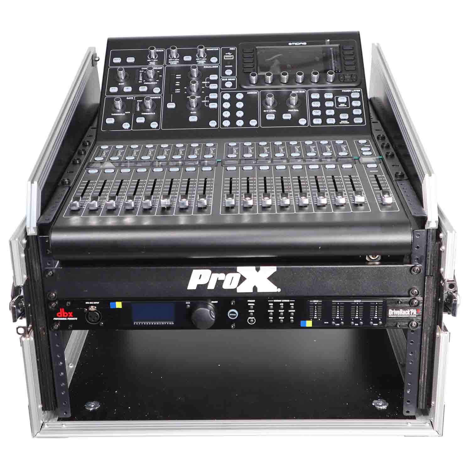 ProX T-6MRSS13ULT DJ Flight Case For 13U Top Mixer With Laptop Shelf - Hollywood DJ