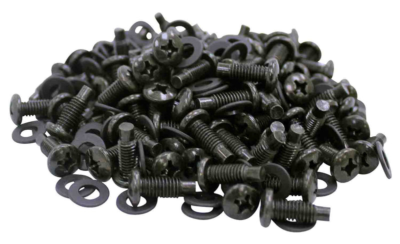 ProX X-100RS Rack Screws Nylon Washers Pack of 100 - Black - Hollywood DJ