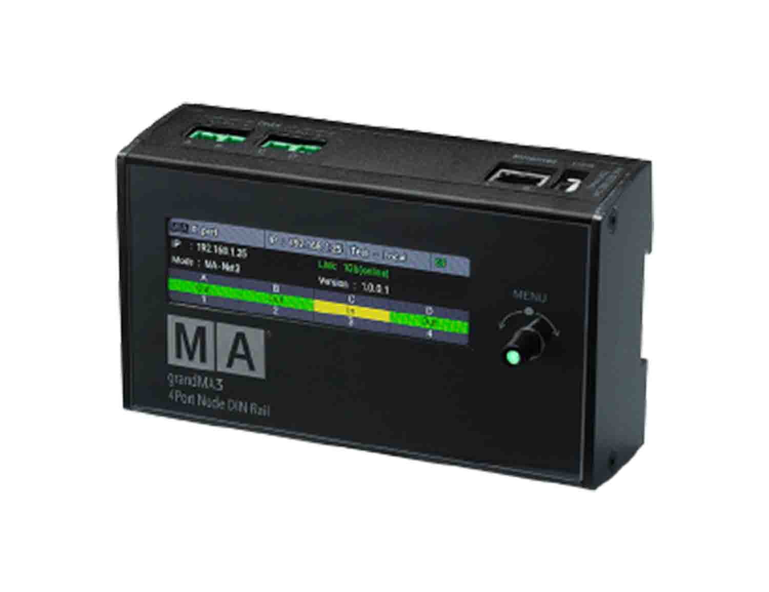 MA Lighting MA4011702 Grandma3 4Port Node DIN-Rail - Hollywood DJ