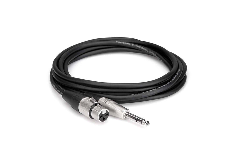 Hosa HXS-003 Pro Balanced Interconnect Cable REAN XLR3F to 1/4 in TRS - 3 Feet - Hollywood DJ