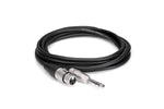 Hosa HXS-003 Pro Balanced Interconnect Cable REAN XLR3F to 1/4 in TRS - 3 Feet - Hollywood DJ