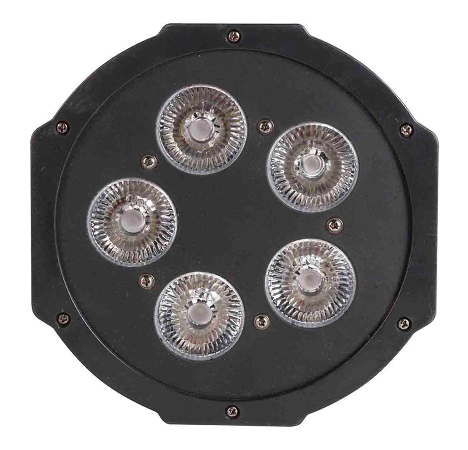 Colorkey CKU-2152 WaferPar HEX 5 MKII Low Profile Wash Light with High Output 6 in 1 Color (RGBAW-UV) LEDs - Hollywood DJ