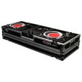 Odyssey FZDJ10W, 10″ Format DJ Mixer and Two Standard Position Turntables Flight Coffin Case with Wheels - Hollywood DJ