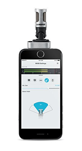 Shure MV88 MV88 iOS Digital Stereo Condenser Microphone | Open Box - Hollywood DJ
