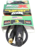 Prox XC-RXF03 Unbalanced RCA to XLR-F High Performance Audio Cable - 3 Feet - Hollywood DJ