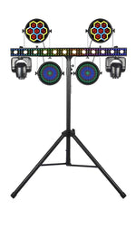 JMAZ JZ2008 Versa Flex Bar All-In-One Lighting System with 2 Movers and FX Bar - Hollywood DJ