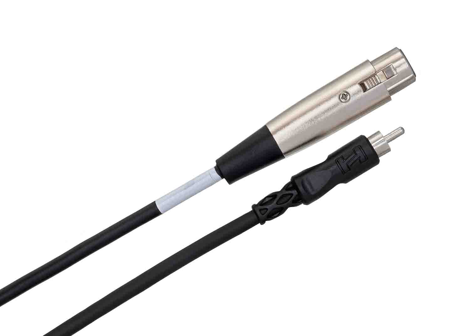 Hosa XRF-105, XLR3F to RCA Unbalanced Interconnect Cable - 5 Feet - Hollywood DJ