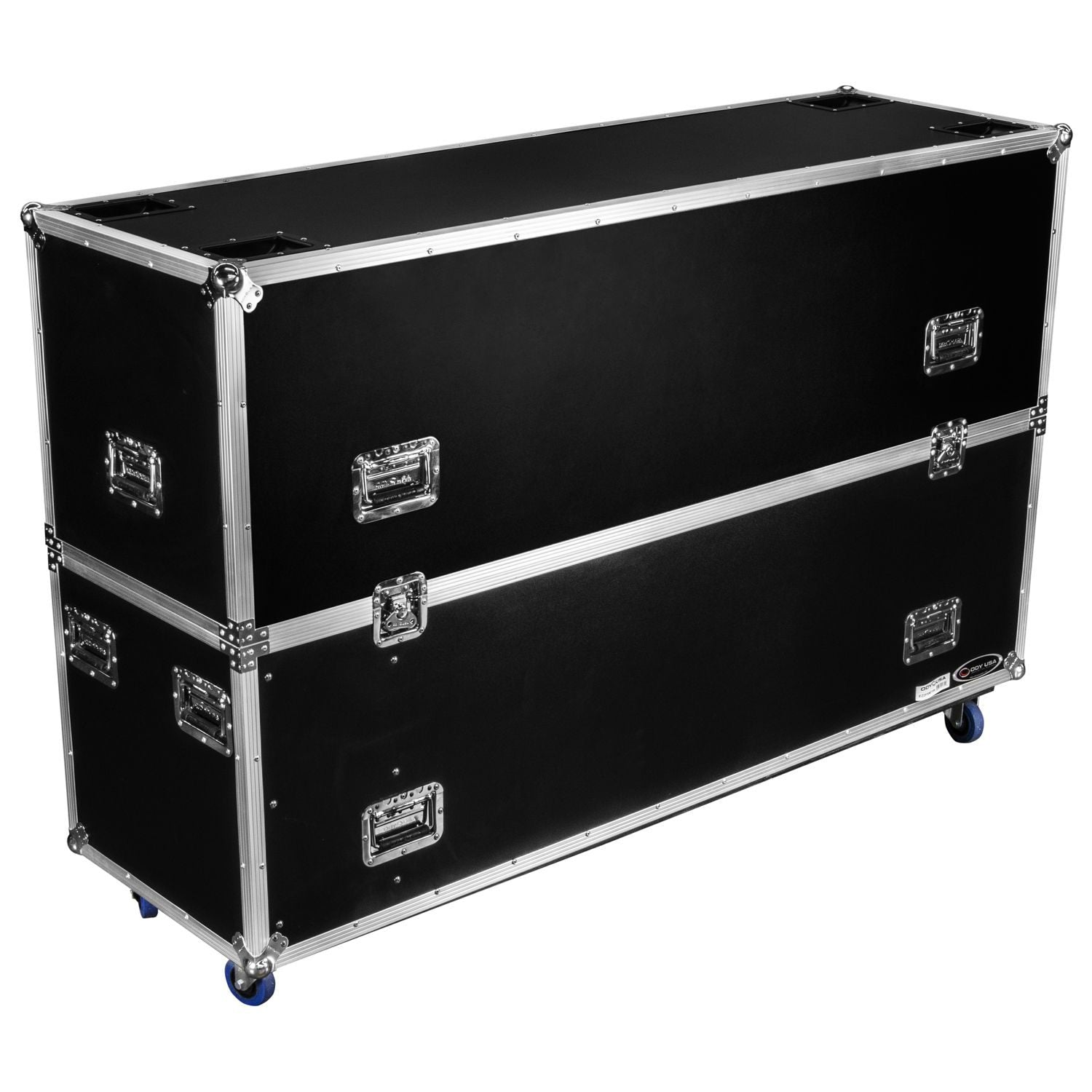 Odyssey FZ2FSM75W Dual 75″ Flat Screen Monitor Case with Casters - Hollywood DJ