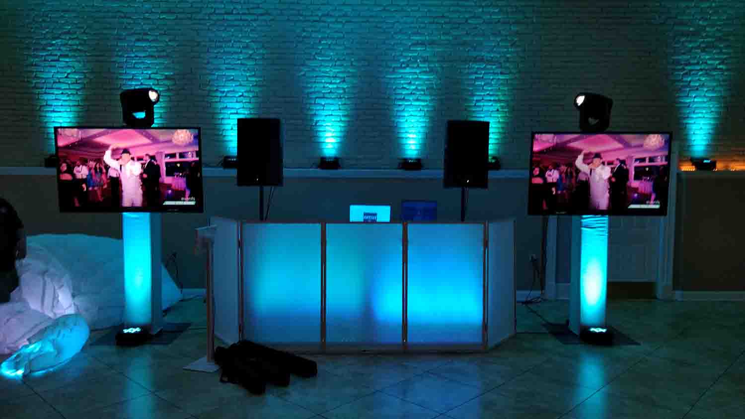 ProX XF-5X3048B Five Panel Frame DJ Facade with Stainless Quick Release 180 Degree Hinges - Hollywood DJ