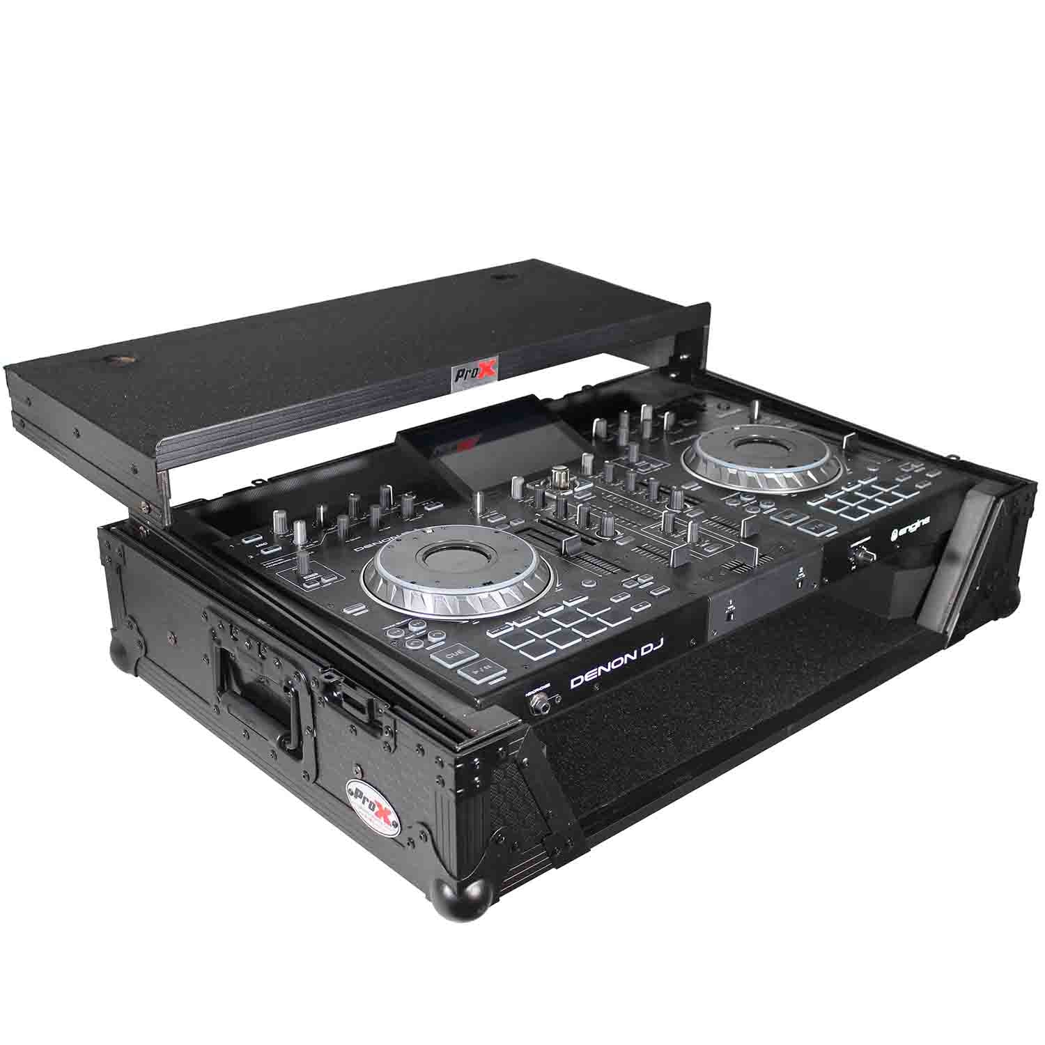 B-Stock Scratch & Dent: ProX XS-PRIME2 LTBL DJ Flight Case for Denon Prime 2 Standalone DJ System - Black on Black ProX Cases