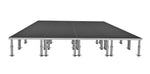 ProX XSU-16X24PKG, Stage One 16' x 24' Ft. Portable Stage Package - Includes 24x Units with Telescoping 16-22" Adjustable Legs by ProX Cases