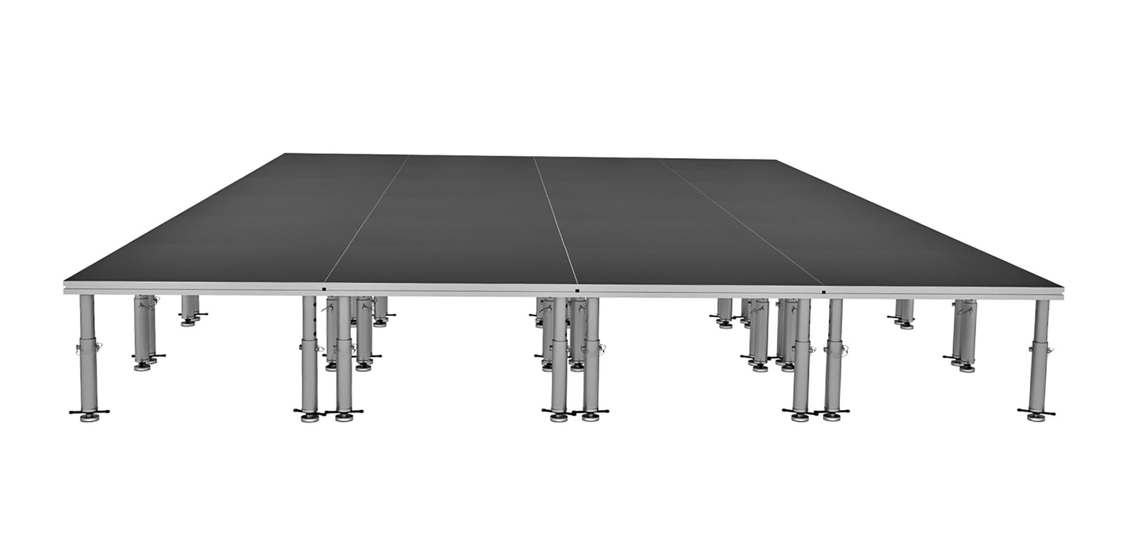 ProX XSU-16X24PKG, Stage One 16' x 24' Ft. Portable Stage Package - Includes 24x Units with Telescoping 16-22" Adjustable Legs by ProX Cases