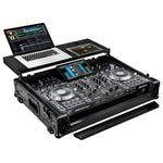 Odyssey FZGSPRIME4BL, Black Denon Prime 4 Flight Case with Glide Platform - Hollywood DJ