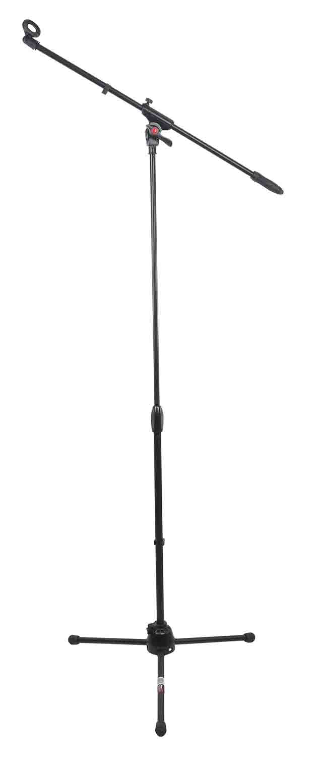 ProX T-MIC09 Pro Tripod Microphone Concert Musician DJ Stand with Boom and Mic Clip - 6 Feet - Hollywood DJ