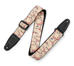 Levy's Leathers MPD2-115 2” Wide Polyester Guitar Strap with Cherry Trees and Birds Motif - Hollywood DJ