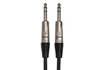 Hosa HSS-020 Pro Balanced Interconnect Cable, REAN 1/4 in TRS to Same - 20 Feet - Hollywood DJ