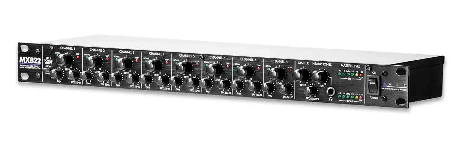 Art MX822 8-Channel Stereo Mixer with Effects Loop - Hollywood DJ