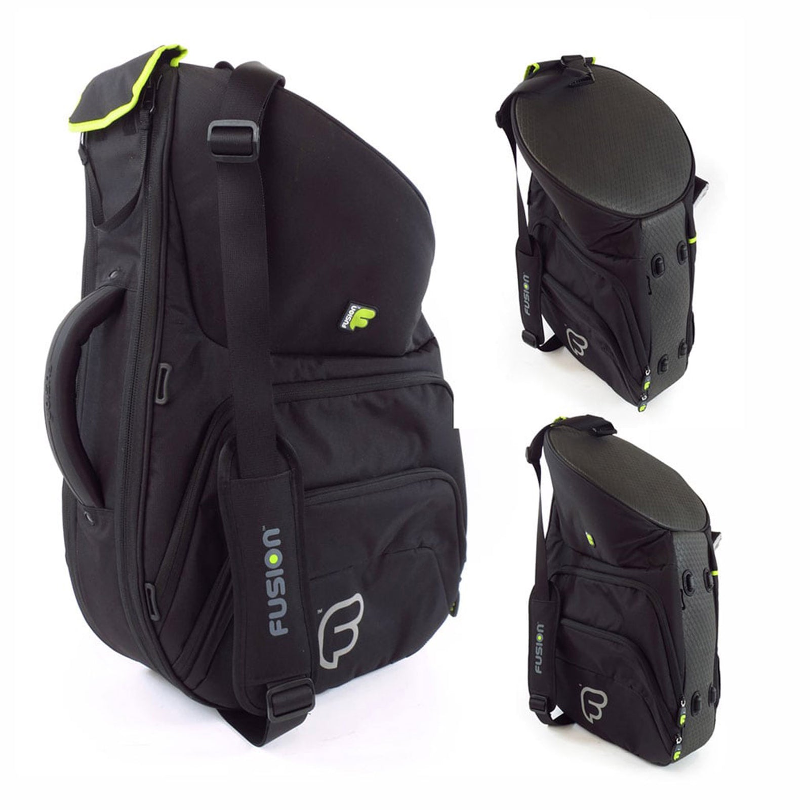 Fusion FB-UB-08-BK, Urban French Horn Fixed Bell Gig Bag (Black) - Hollywood DJ