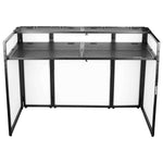 Odyssey Media DJ Booth Package with 65″ Flat Screen TV/Monitor and Sneeze Guard - Hollywood DJ